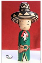 Sida Kikuhiro (志田菊宏) New Style: Mexico Kokeshi