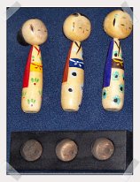 Can you help identify the maker? Kokeshi Kissing Set - Wood /Magnets