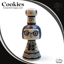 Cookies: Mitsuharu Fujita (藤田 光治) Sweet Girl with Glasses and baby on head