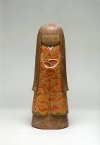 Makino Hitoshi 牧野 均 Makino Hitoshi - Evening Red 1998 All Japan Kokeshi Competition Minister of International Trade and Industry Award winning height 45cm