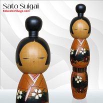Sato Suigai (佐藤翠崕) Started Kokeshi making in 1949