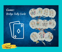 Kokeshi Games: Bridge Tally Cards Bridge scoring paper designed to track scores during each round of play