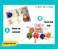Kokeshi Games: Donkoro Mt. Hexagon Game of Chance (どんころ独楽)