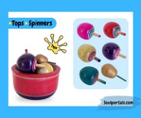 Kokeshi Toys: Hiroi Michiaki Vegetable Tops basket